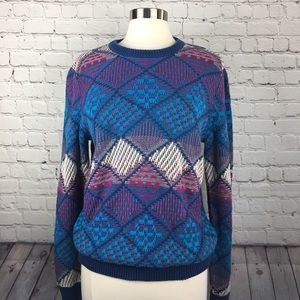 Anthropologie Koto Knit Geometric Pattern Sweater